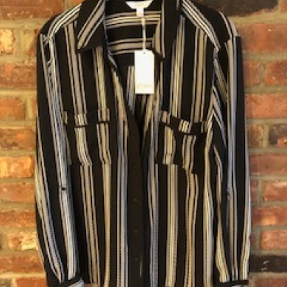 STRIPED BLOUSE NWT